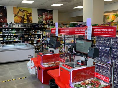 VVN team performed delivery of trade equipment and assembly works in the new store of the store chain "TOP" in Riga.8